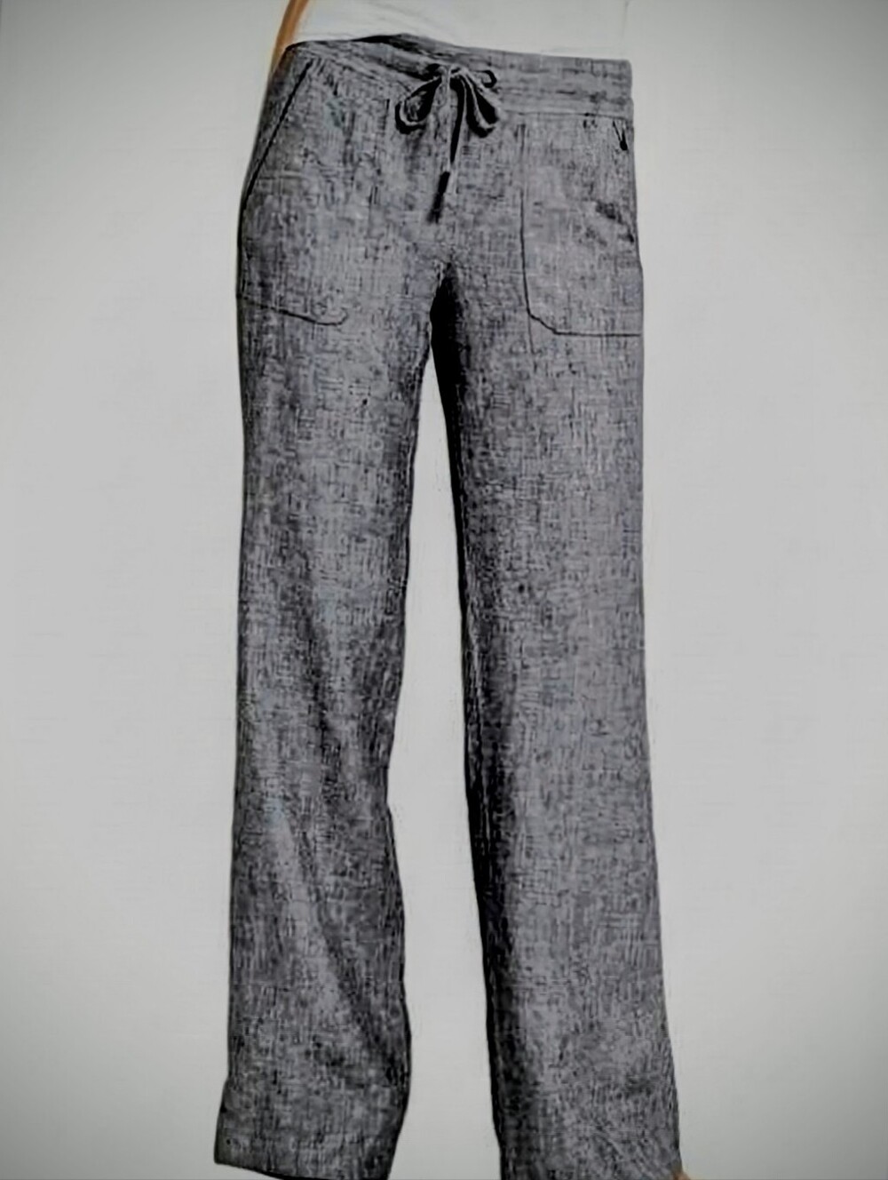 Athelta Grey 100% Linen Pants